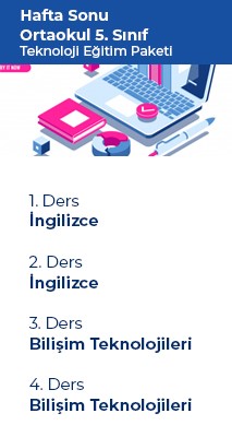 5.sınıf - Ortaokul Teknoloji Eğitim Paketi- HS DKSS-OTEKP-5-2021WK