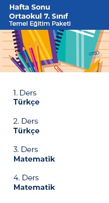 7.sınıf- Ortaokul Temel Eğitim Paketi- HS DKSS-OTEP-7-2021WK
